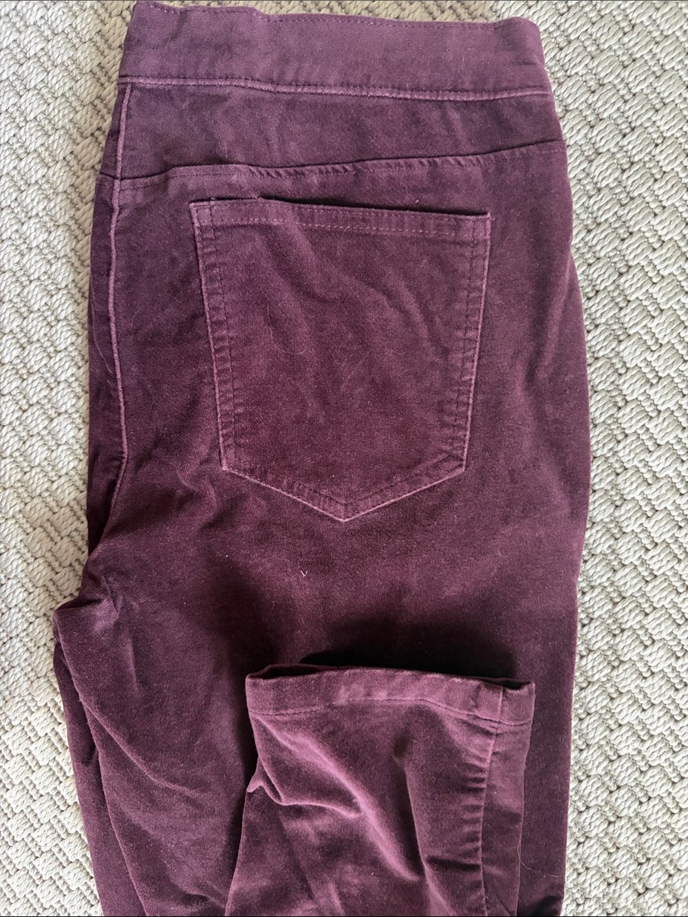NIC+ZOE Winterberry Velvet Skinny Pants 2